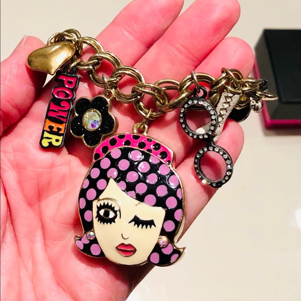Girl Power Charm Bracelet by Betsey Johnson